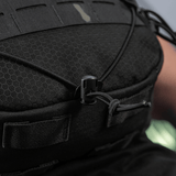 M-Tac STURM Elite -reppu taktisen MOLLE Laser Cut -etupaneelin kanssa ja kestävä Cordura-rakenne lyhyille kenttäretkille.