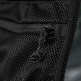 M-Tac STURM Elite -repun verkkotaskun lähikuva, musta Cordura-materiaali ja vetoketju, taktiseen käyttöön.