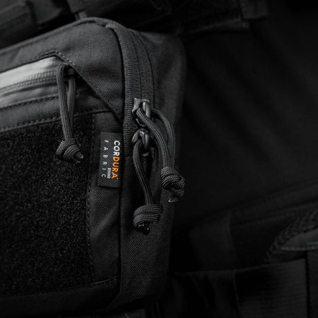 M-Tac Large Elite Gen.II -olkalaukku Cordura 500D -materiaalilla ja YKK-vetoketjuilla taktista kestävyyttä varten.