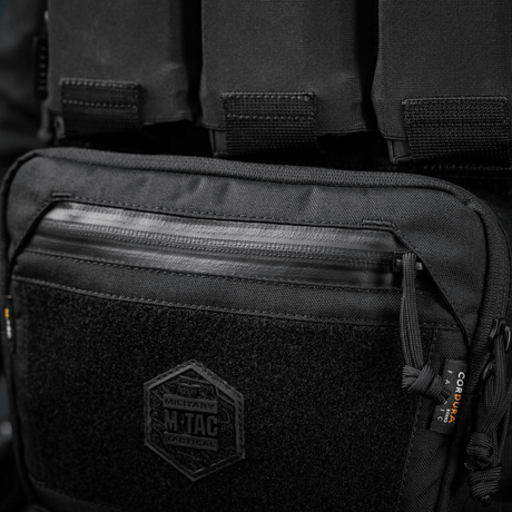 M-Tac Large Elite Gen.II -olkalaukku Cordura 500D:stä ja YKK-vetoketjuilla, sopii taktiseen käyttöön ja päivittäiseen varusteiden järjestelyyn.