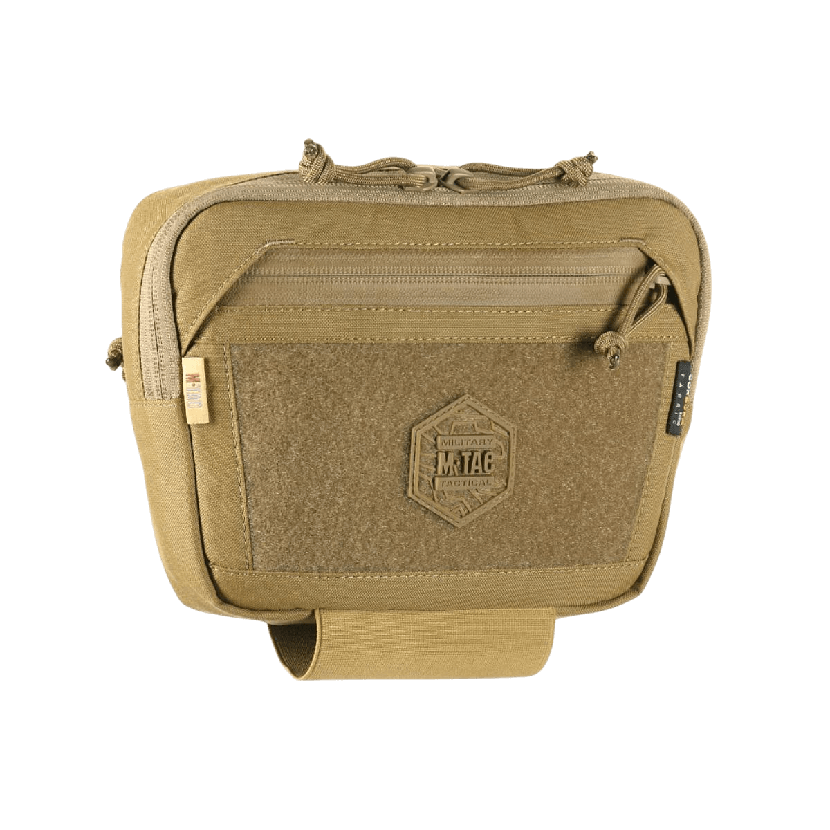 M-Tac Large Elite Gen.II -olkalaukku robuustista Cordura 500D -materiaalista, YKK-vetoketjut ja Velcro-paneeli taktiseen käyttöön.