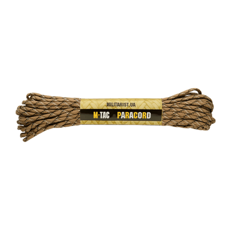 M-Tac Paracord 550 Type III 15 m, vahva ja monipuolinen nailonköysi, sopii ulkoiluun ja hätäkäyttöön, pituus 15 m, vetolujuus 240 kg.