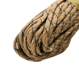 M-Tac Paracord 550 Type III 15 m beigen sävy, vahva nailonköysi ulkoiluun ja hätäkäyttöön, pituus 15 m, halkaisija 4 mm, vetolujuus 240 kg.