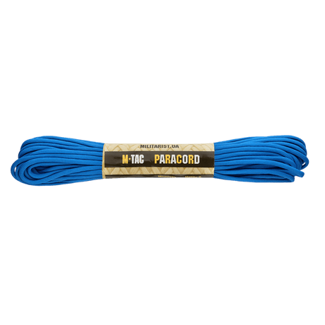 M-Tac Paracord 550 Type III 15 m vahva sininen nailonköysi, sopii ulkoiluun ja hätäkäyttöön. Pituus: 15 m, halkaisija: 4 mm, vetolujuus: 240 kg.