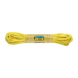 M-Tac Paracord 550 Type III 15 m vahva keltainen nailonköysi ulkoiluun ja hätäkäyttöön, pituus 15 m, halkaisija 4 mm, vetolujuus 240 kg.