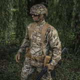 M-Tac olkahihnat taktiseen vyöhön Laser Cut Cordura Squadron -materiaalista, suunniteltu lisäämään varustuksen kantomukavuutta, galleria-asento 1.
