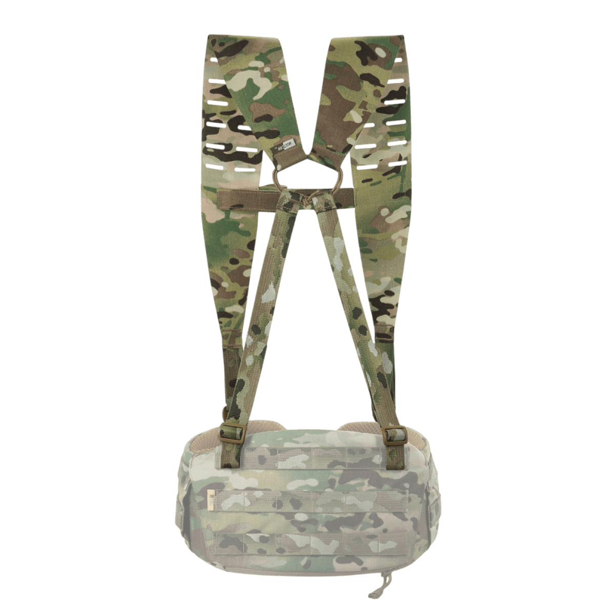 M-Tac olkahihnat taktiseen vyöhön Laser Cut maastokuvioidusta Cordura-materiaalista, NIJ-sertifiointi, galleria-asento 1.