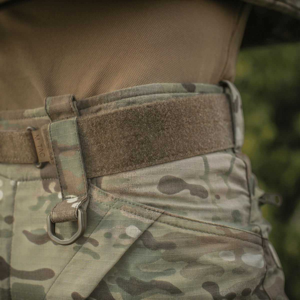 M-Tac Tiger Bælte Cobra Buckle multicam kestävästä materiaalista ja säädettävällä velcrolla taktiseen käyttöön, galleria-asema 1.