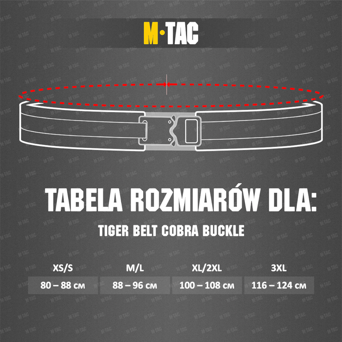 M-Tac Tiger Bælte Cobra Buckle — tuotekuva