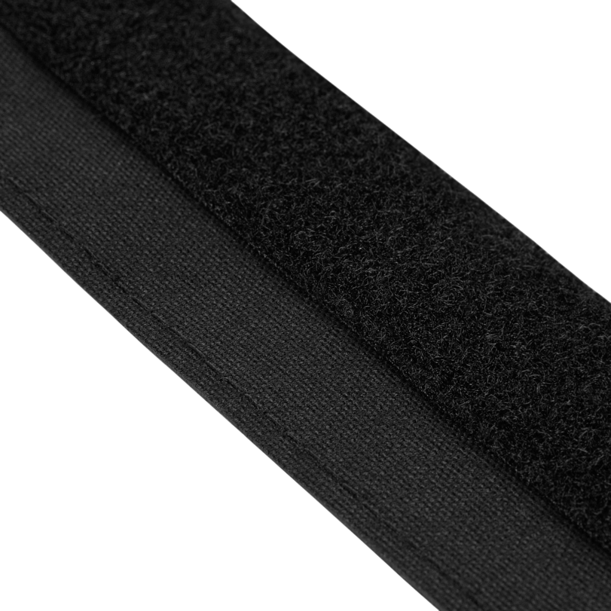 Lähikuva M‑Tac Internal Tiger Bælte mustana Cordura 500D:stä velcro-kiinnityksellä, sopii sotilaalliseen ja taktiseen käyttöön
