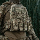 M-Tac etupaneeli Plate Carrier Cuirass QRS:lle, 4 lipasta, multicam-elastista materiaalia, NIJ-sertifiointi, galleria, sijainti 1.