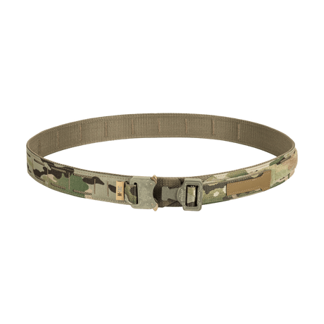 M-Tac Cobra Buckle taktinen vyö Laser Cut camodesignilla, AustriAlpin COBRA -lukolla ja MOLLE-liitännällä.
