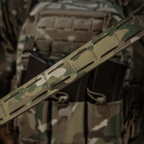 M-Tac Cobra Buckle taktinen vyö Laser Cut camokuosissa, sopii sotilas- ja poliisikäyttöön tehokkaana varustovyönä.