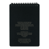 M-Tac Ecopybook Tactical – säänkestävä muistikirja, vedenpitävä musta kansi.
