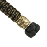 M-Tac Lanyard Scandinavian Mannaz kierretty paracord ja koristeellinen skandinaavinen helmi, henkilökohtainen ja tyylikäs lisävaruste.