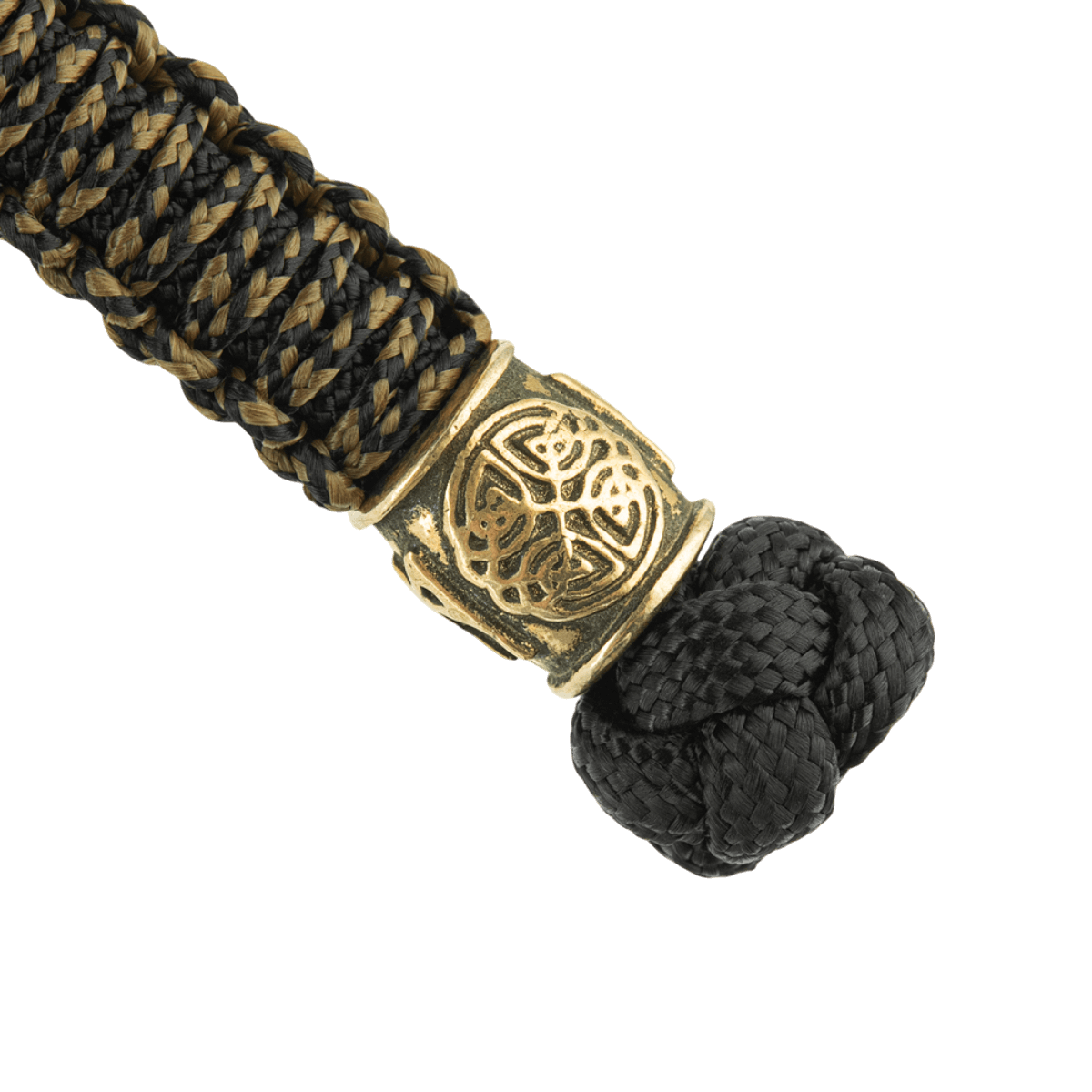 M-Tac Lanyard Scandinavian Mannaz kierretty paracord ja koristeellinen skandinaavinen helmi, henkilökohtainen ja tyylikäs lisävaruste.
