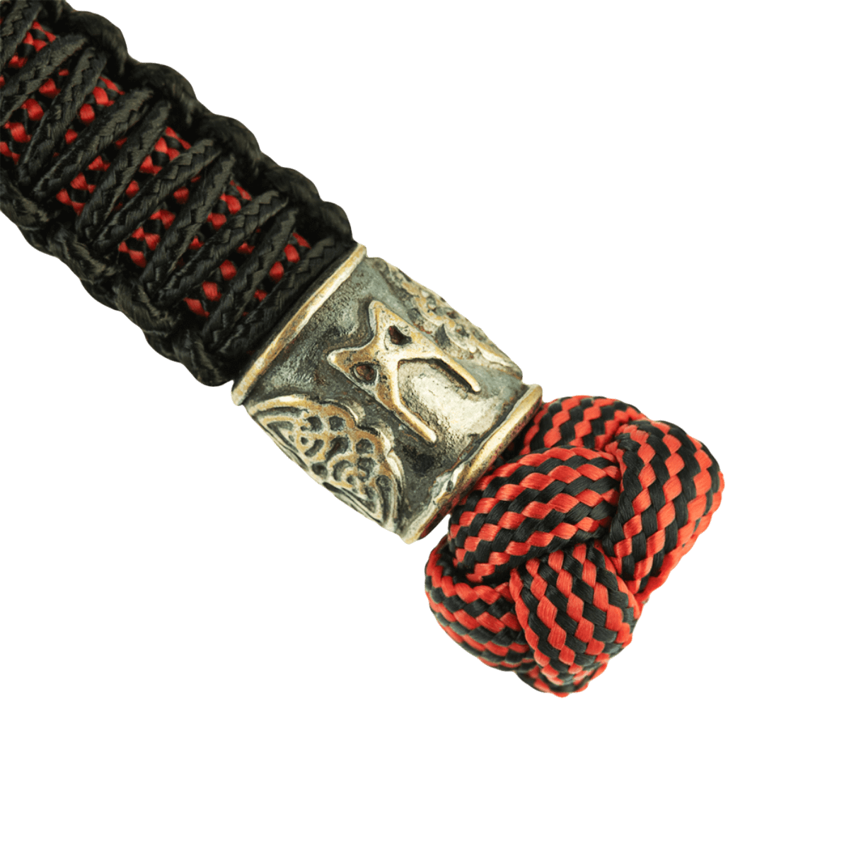 M-Tac Lanyard Scandinavian Mannaz kierretty paracord skandinaavisilla kuvioilla. Tyylikäs lisävaruste veitsille ja varusteille.