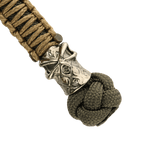 M-Tac Knife Lanyard Ninja, valmistettu 550 type III paracord, dekoratiivinen kobbernikkel