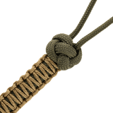 M-Tac Knife Lanyard Ninja punottu paracord, 14,5 cm, cupronickel perle, käytännöllinen tyylikäs lisävaruste taskuveitsille
