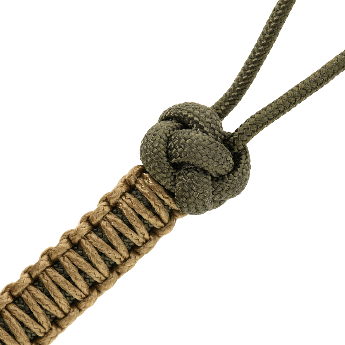 M-Tac Knife Lanyard Ninja punottu paracord, 14,5 cm, cupronickel perle, käytännöllinen tyylikäs lisävaruste taskuveitsille