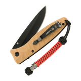 M-Tac Knife Lanyard Ninja paracord, tyylikäs muotoilu cupronickel perle, veitsen lisävaruste nopeaan vetoon ja personointiin, pituus 14,5 cm