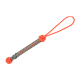 M-Tac Knife Lanyard Ninja oranssi paracord, kobber-nikkel perle, 14,5 cm, nopeampaan veitsenkäsittelyyn ja persoonalliseen tyyliin