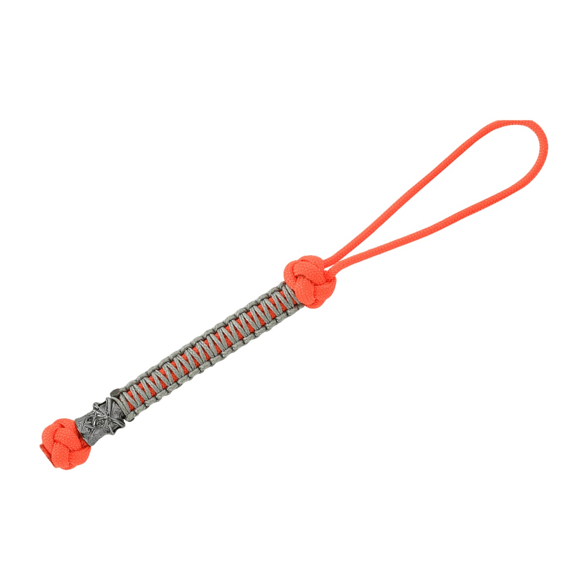 M-Tac Knife Lanyard Ninja oranssi paracord, kobber-nikkel perle, 14,5 cm, nopeampaan veitsenkäsittelyyn ja persoonalliseen tyyliin