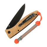 M-Tac Knife Lanyard Ninja, punottu paracord-naru veitsille, tuo tyyliä ja toimivuutta, pituus 14,5 cm ja cupronickel perle