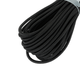 M-Tac Paracord Shock-Cord 15m, musta elastisk snor, ihanteellinen militært brug og friluftsliv, multifunktionel og robust design