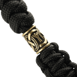 M-Tac Knife Lanyard Loopy Snake Scandinavian punotusta paracordista tyylikkäällä muotoilulla ja gyldne detaljer, ihanteellinen taskuveitsille