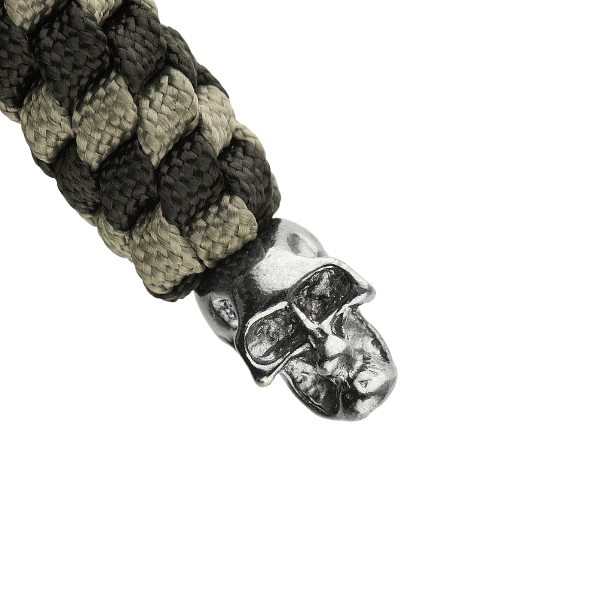 M-Tac Knife Lanyard Helix Skull punottu paracord ja pääkallokoriste, lisää tyyliä taskuveitsiin ja parantaa otetta.