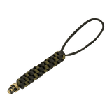 M-Tac Knife Lanyard Helix Skull, punottu paracord-lanyard kallodetaljilla, lisää tyyliä ja ilmettä taskuveitseen, helppo vetää esiin.