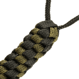 M-Tac Knife Lanyard Helix Skull punottu paracord, tyylikäs vihreä‑musta väriyhdistelmä.