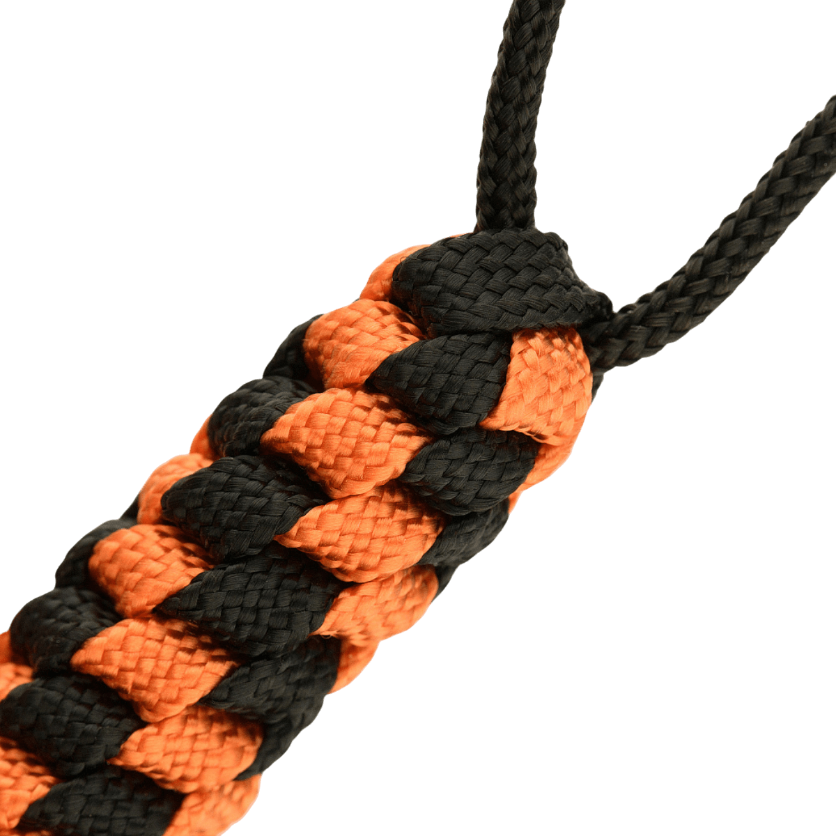 M-Tac Knife Lanyard Helix Skull punottu paracord lisää tyyliä ja toimivuutta taskuveitsiin oranssi‑musta värityksellä.