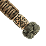 M-Tac Knife Lanyard Celtic, punottu paracord koristeellisilla yksityiskohdilla, käytännöllinen lisävaruste veitsille ja varusteille.
