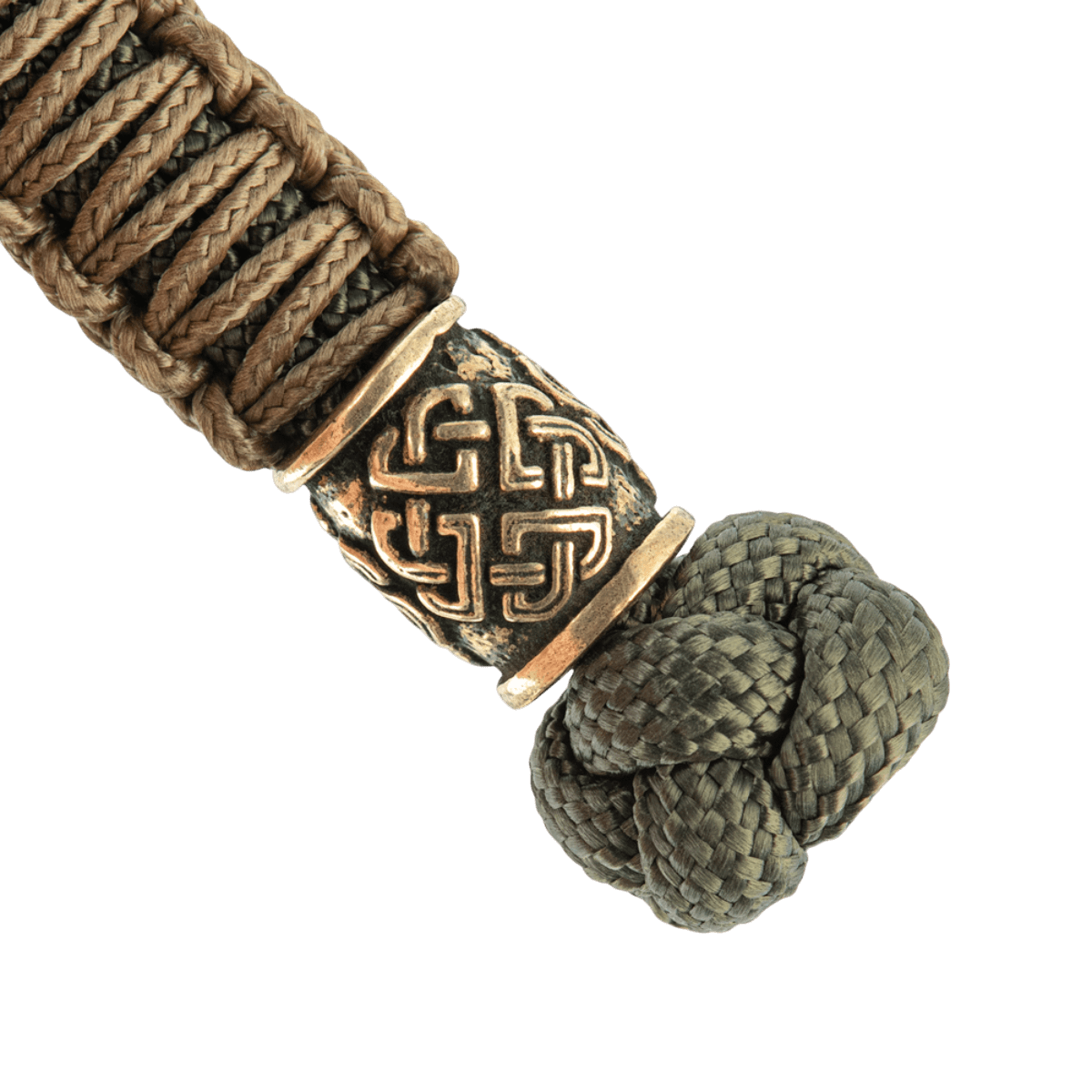 M-Tac Knife Lanyard Celtic, punottu paracord koristeellisilla yksityiskohdilla, käytännöllinen lisävaruste veitsille ja varusteille.