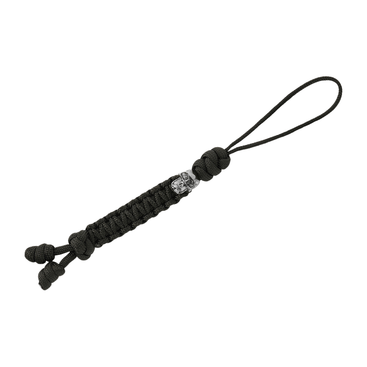 M-Tac Loopy Snake Skull Lanyard punotusta paracordista, tyylikäs lisävaruste veitselle tai varusteelle, joustava ja kestävä.
