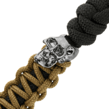 M-Tac Loopy Snake Skull Lanyard, punottu paracord-nauha kallo-koristeella, joustava veitsilisävaruste, kestävä ja tyylikäs.