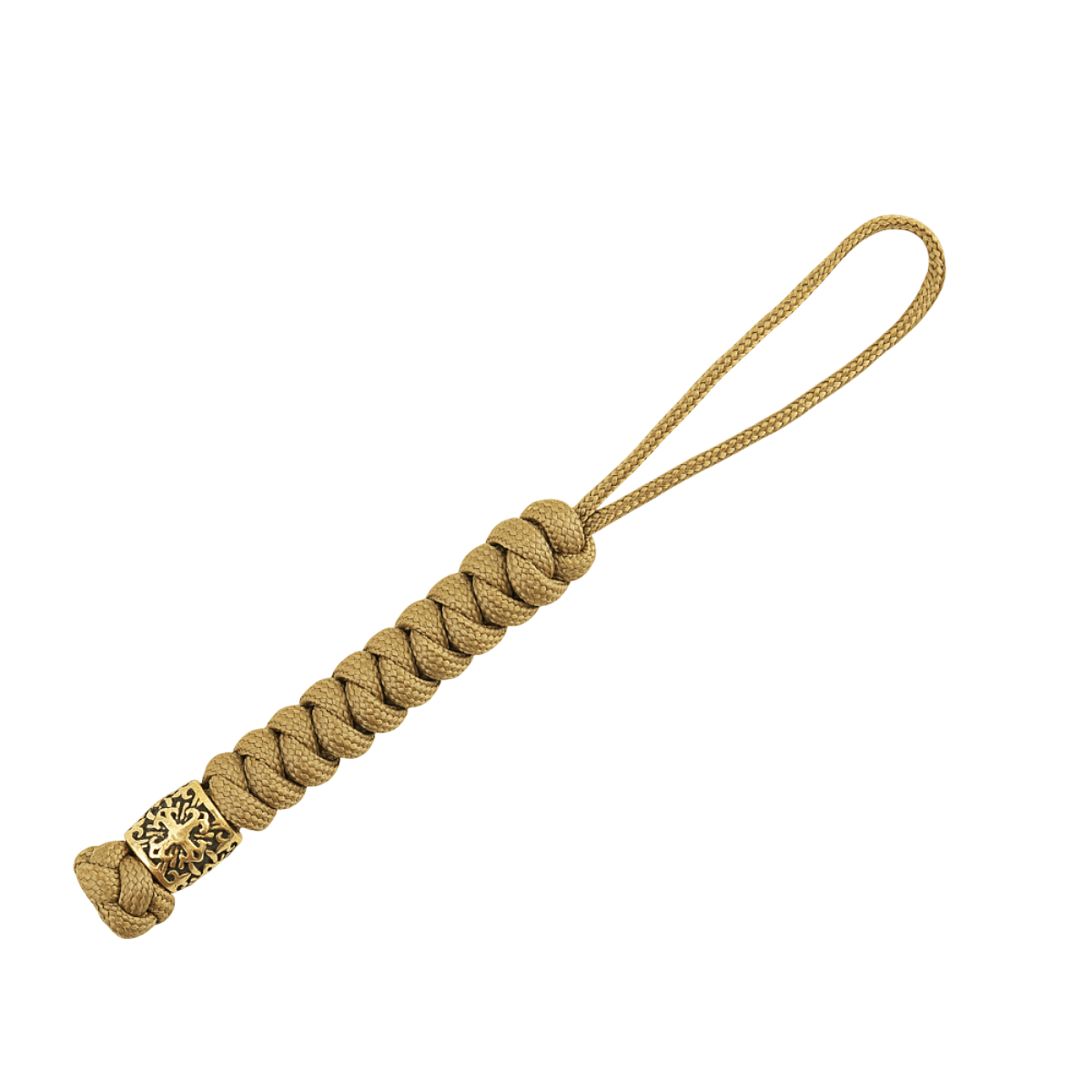 Punottu M-Tac Viper Lanyard Scandinavian paracordilla ja Viper-helmellä skandinaavisella designilla, täydellinen veitselle tai taskulamppuvarusteeksi.