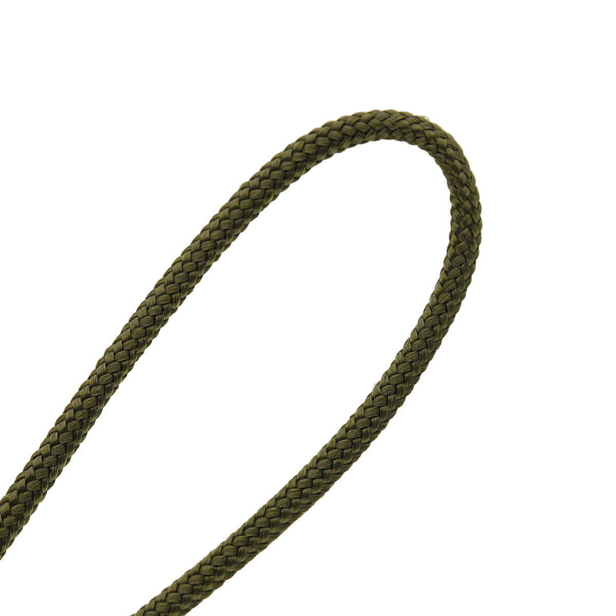 Vihreä paracord lähikuvassa. Tyylikäs ja kestävä yksityiskohta. M-Tac Viper Lanyard Stainless Steel veitsille ja varusteille.