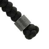 M-Tac Viper Lanyard Stainless Steel, punottu paracord ja ruostumaton teräshelmi, tyylikäs veitsen lisävaruste.