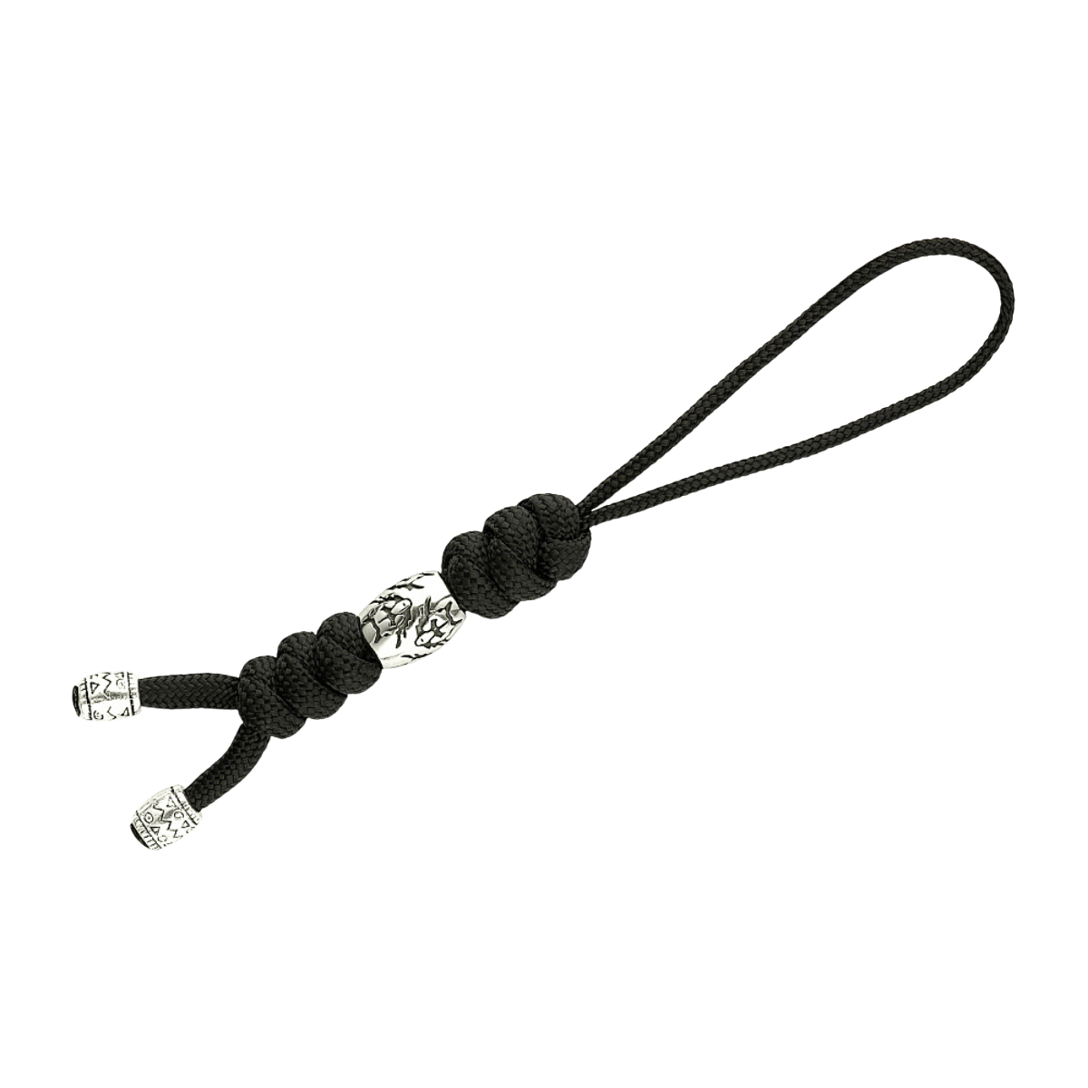 M-Tac Zeus Stainless Steel Lanyard, punottu paracord ja koristeellinen teräskuula, ihanteellinen nopeaan pääsyyn veitselle ja varusteille.