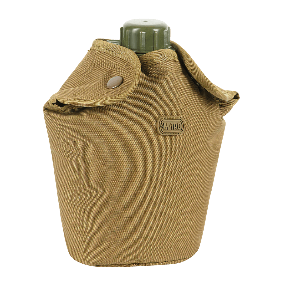 M-Tac Flaskeholder MOLLE juomapulloille, kulutusta kestävä 600D polyesteri PVC-pinnoitteella ja MOLLE-kiinnityksellä.