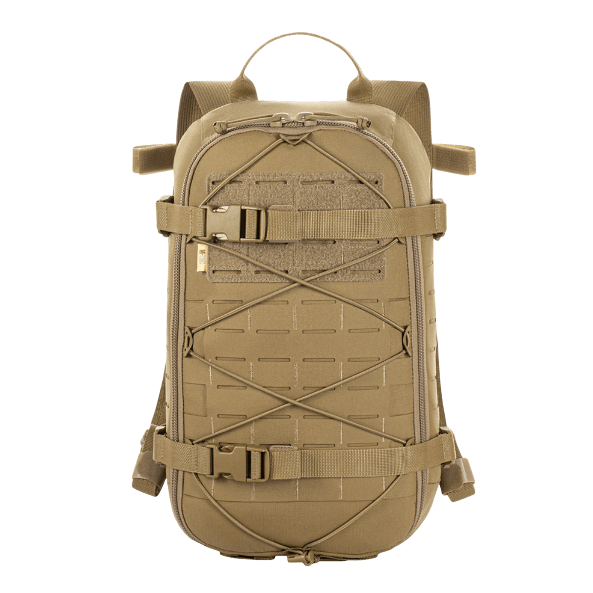 M-Tac reppu Sturm Elite Gen.II kulutusta kestävästä Cordurasta, MOLLE-järjestelmällä, joustonarulla ja sisäänrakennetulla juomajärjestelmällä ulkoseikkailuihin.