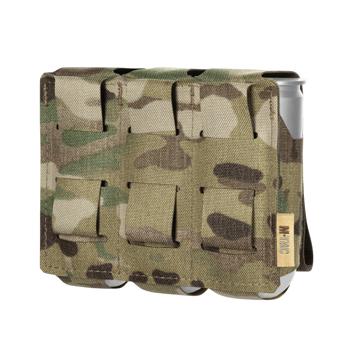 M-Tac kotelo 3 VOG-kranaatille MOLLE Laser Cut -järjestelmällä Cordura Squadron -materiaalista, maastokuvioitu.