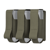 M-Tac pouch 3 VOG-kranaatille, MOLLE Laser Cut -järjestelmä, Cordura Squadron -materiaali, VOG-25 40 mm kranaattien säilytys.