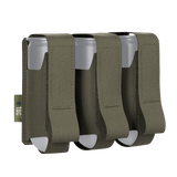 M-Tac pouch 3 VOG-kranaatille, MOLLE-järjestelmä turvalliseen VOG-25 kranaattien säilytykseen, kestävä Cordura Squadron -materiaali.