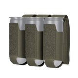 M-Tac pouch 3 VOG-kranaatille, MOLLE Laser Cut -järjestelmä, kestävä Cordura-materiaali, turvallinen VOG-25 40 mm kranaattien säilytys.
