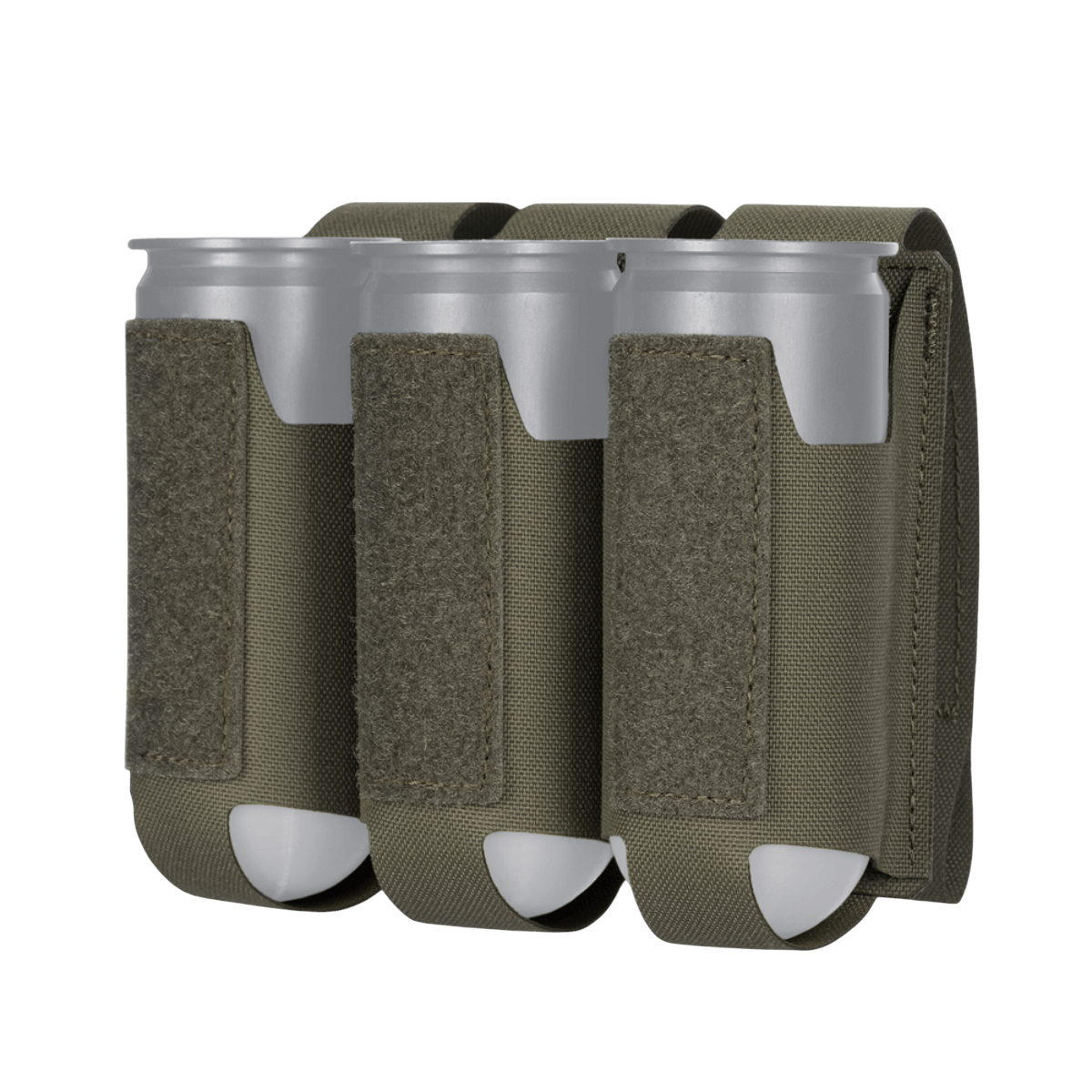 M-Tac pouch 3 VOG-kranaatille, MOLLE Laser Cut -järjestelmä, kestävä Cordura-materiaali, turvallinen VOG-25 40 mm kranaattien säilytys.