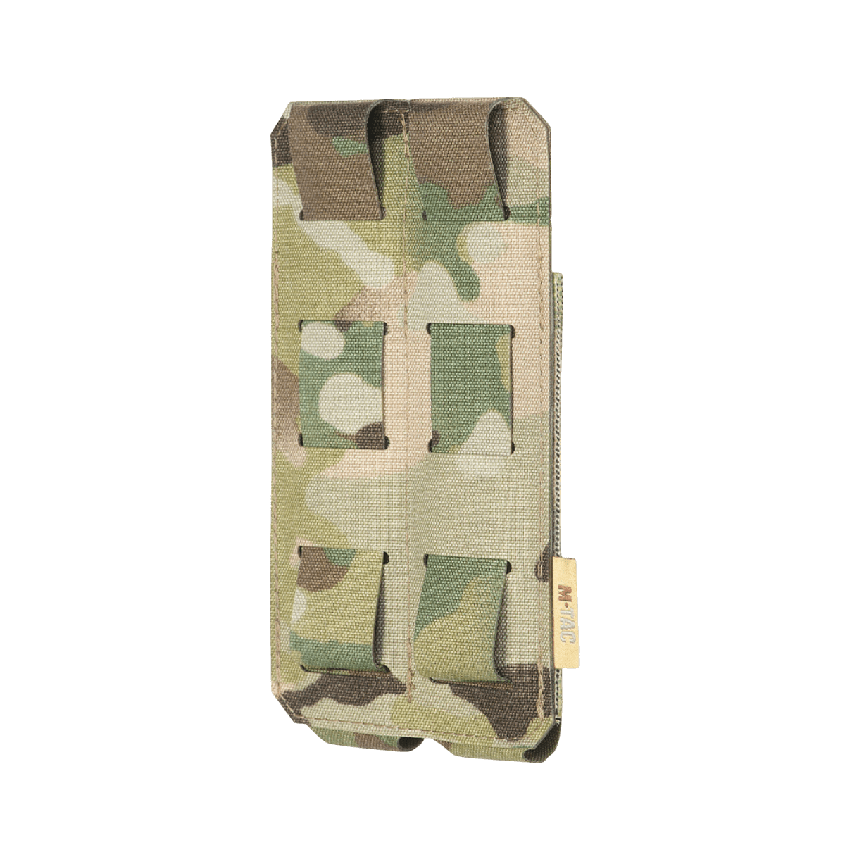 M-Tac Double Magazine Pouch APS Laser Cut camo-Cordurasta MOLLE-kiinnityksellä kahden lippaan turvalliseen kuljetukseen.